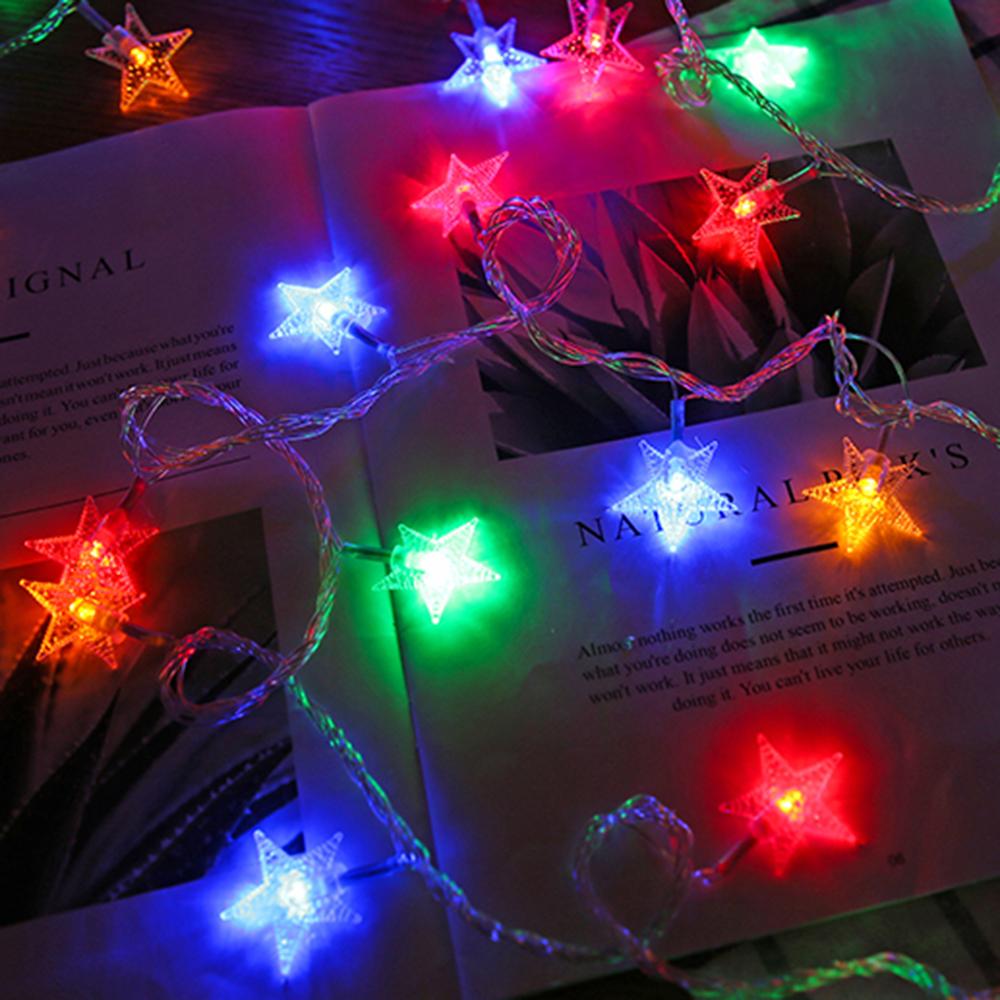 LED Star Chain String Lights for Outdoor & Indoor, Fairy Lights for Weddings, Christmas, and Party Decor