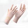 Summer Manicure Sunscreen Gloves Pure Cotton Half Finger Women's Ultraviolet Anti Light Thin Style Driving and Riding Anti Slip Finger Breathable