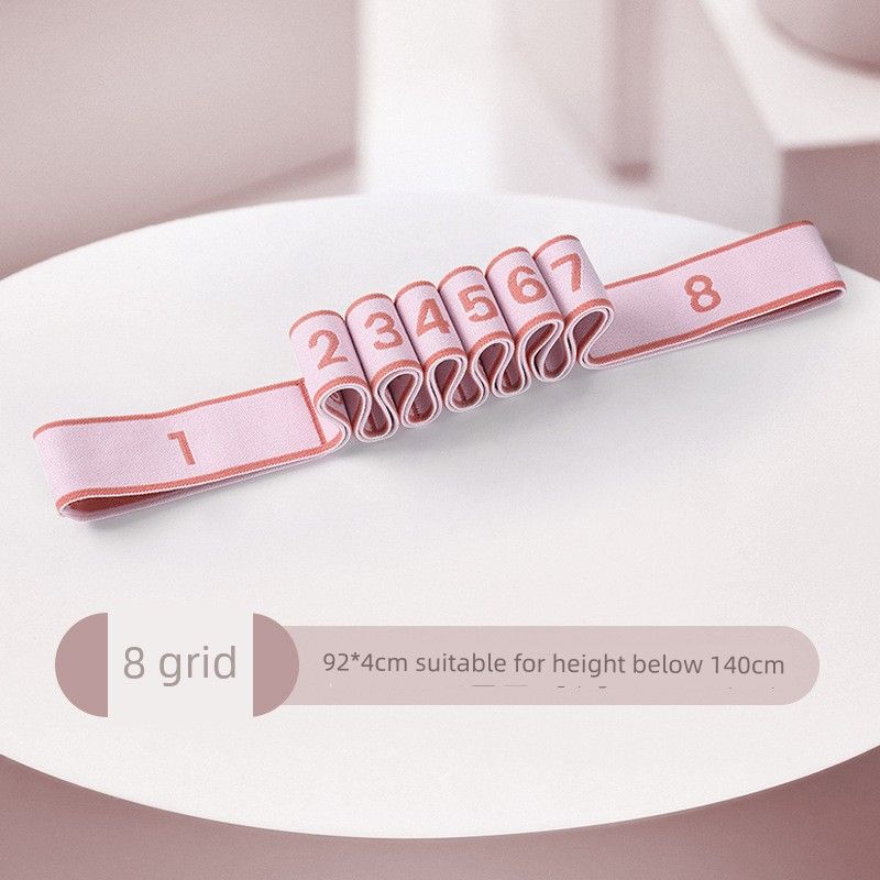 

Dance Training Tension Band Elastic Band Stretch Band Children s Segmented Digital Resistance Band Adult Yoga Stretch Belt Pale pink -1 pack [8th gear]]