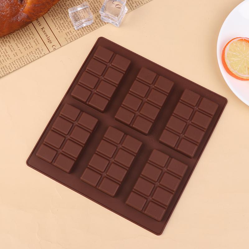 Rectangle Silicone Mold DIY Chocolate Candy Bar Break Apart Protein Engery Mould Wax Melt Fat Bomb Snack Kitchen Baking Tools