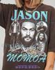 Jason Momoa Vintage Aktor Fan Retro Lata 90 Bootleg Graficzny Koszulka Comfort Colors® i koszulka dziecięca, Styl Biker Prezent Koszulka