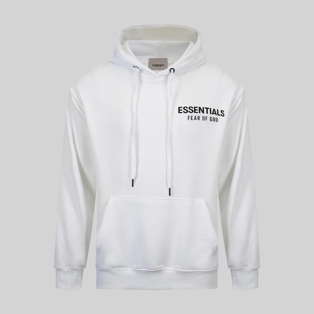 FOG Essentials Unisex Long Sleeve Printed Hoodie - 350g Cotton Fabric