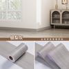 1 Roll Thickened Imitation Wood Grain Skirting Wall Stickers, Self-adhesive Living Room Bedroom Wall Corner Decoration