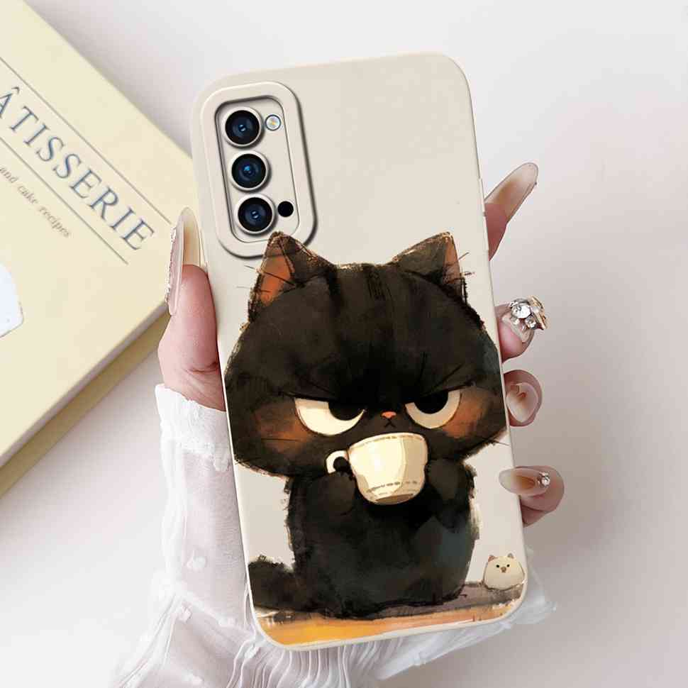 Für Oppo Reno4 Pro 5G Hülle CPH2089 Luxus Kunst Bemaltes Cover Für Oppo Reno4 Reno 4 Pro 5G Handyhülle Schutzhülle Weiche Abdeckung