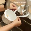 2-in-1 Kitchen Sink Drain Filter with Press-fit Hanging Basket for Residue Collection and Self-cleaning