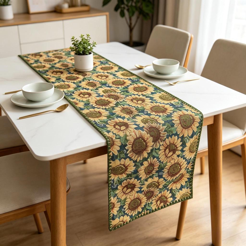 Coffee Table TV Cabinet Dining Table Home Decor Nordic Cotton Linen Table Runner
