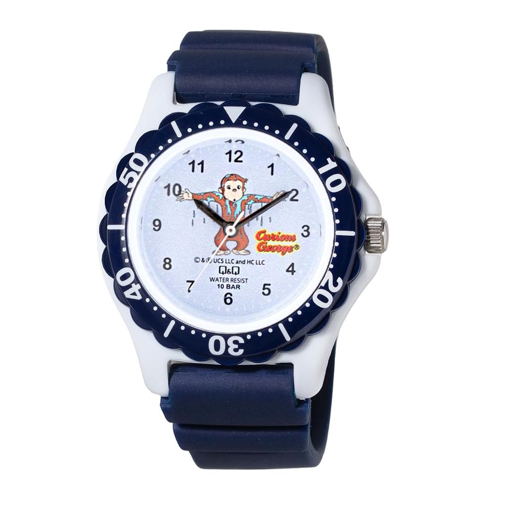 Black [Citizen Q&Q] Q&Q V51A-502VK Kids' Watch,