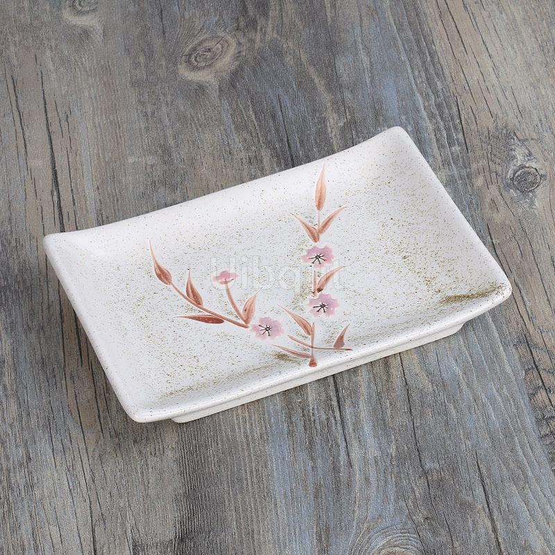 Ceramic Plate Sushi Porcelain rectangle Dish Dessert Plates Salad Platter Dinner Plato Kitchen Tableware Food Decorative Tray