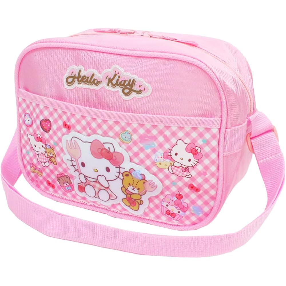 

Сумка на плечо Hello Kitty Розовая с волнами для детей Школа Детский сад Прогулки Мероприятия