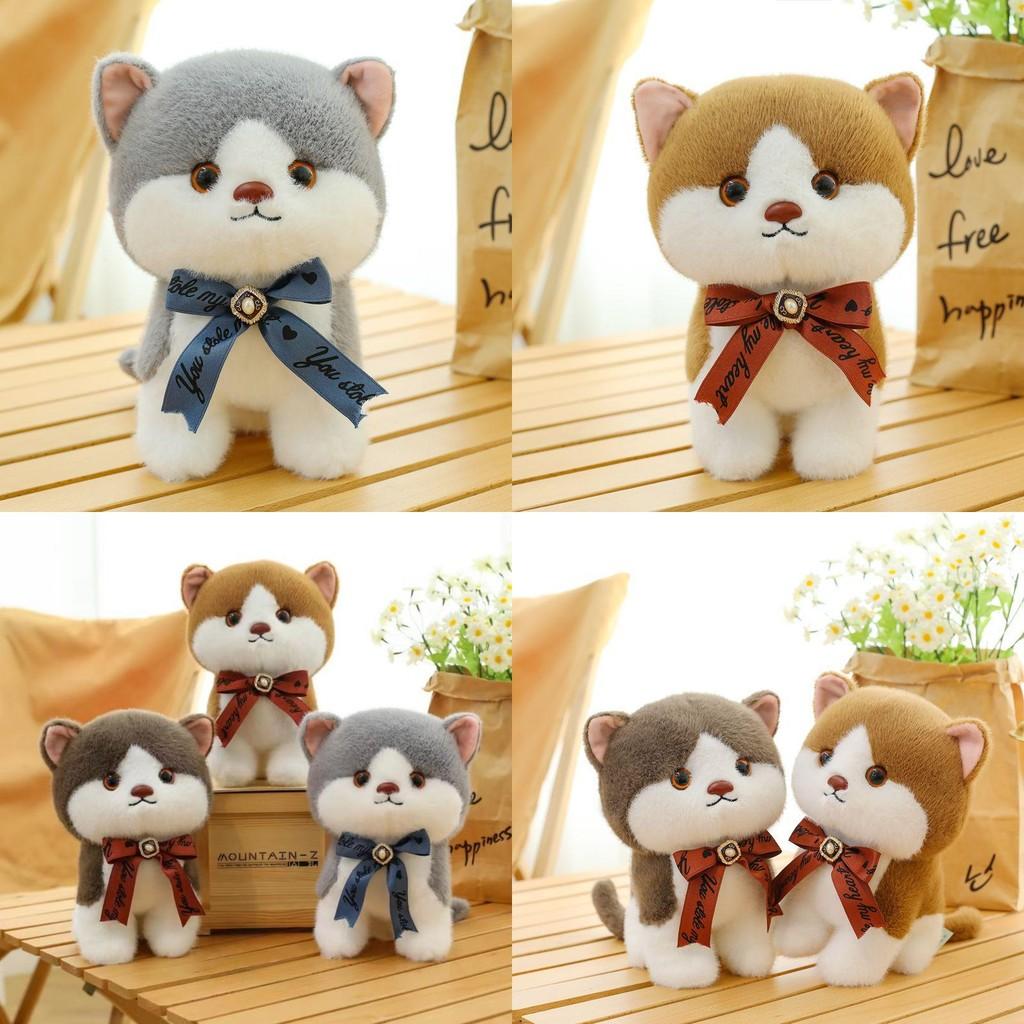 Plush Cat Fluffy Toy Cute Tricolor Cartoon Girl Children Birthday Holiday Gift