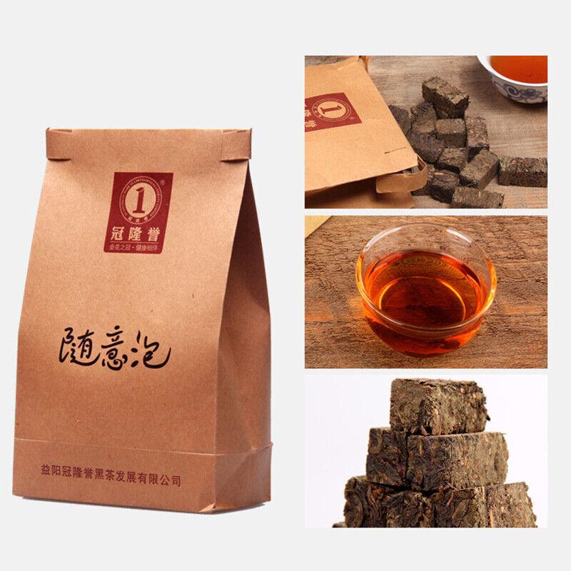 

Чай Anhua Instant Hey Cha Mini Fu Zhuan Golden Flower China Dark Tea Brick 200г