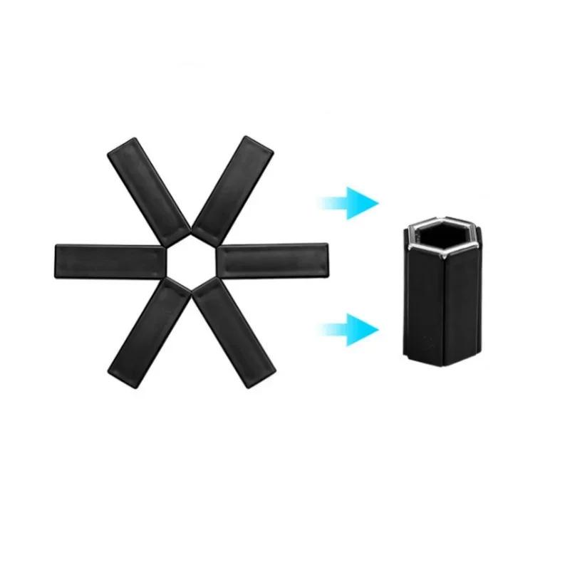 

Для горячих кастрюль и сковородок Кухонные принадлежности Складные подставки под горячее Подставки под сковородки Прихватки для кастрюль Устойчивые подставки S чёрный