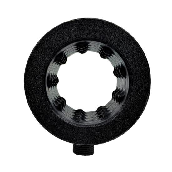 Duschhuvud Kraftfull Superladdning Hydromassage 360-graders Ring Vattenstråle Spiralmunstycke Standardgänga Allroundrengöring Duschhuvud