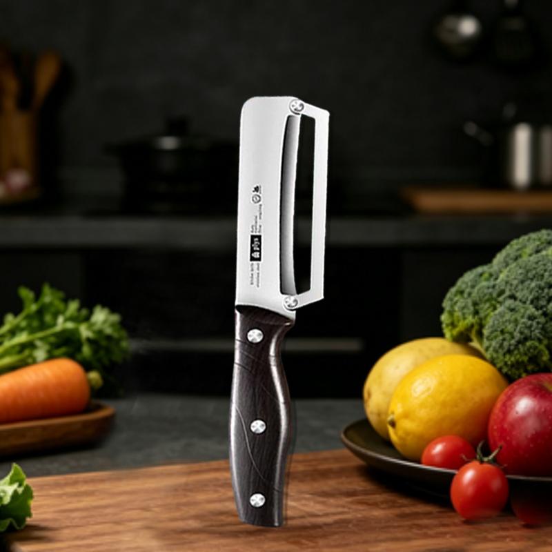 Stainless Steel Kitchen Peeler Green Onion Slicer 3-in-1 Multi-Functional Peeler for Fruits and Vegetables Bottle Opener Peeler