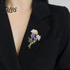 Daily Wear Brooch 1/2Pcs Vintage Pineapple with Faux Pearl, Enamel Fruit Shape Jewelry Alloy Pin, Dainty Accessory for Coats Scarves Dresses