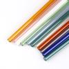 1Pc Reusable Glass Straws Colorful Drinking Straw Eco-Friendly High Borosilicate Glass Straw Party Favors Bar Drinkware