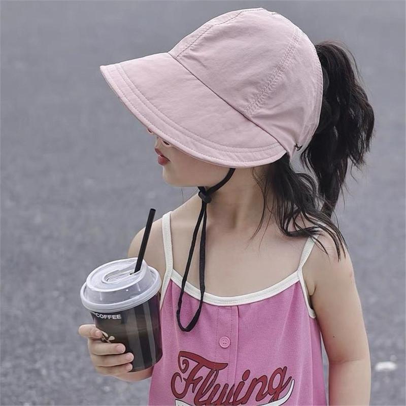 Big Brim Sun Hat For Kids And Adults With Uv Protection Polyester Outdoor Fashion Cap For Family Activities