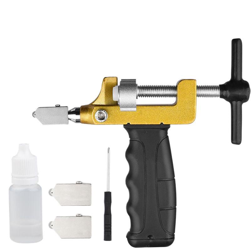 Diamond Glass and Tile Cutter Set: Ceramic Tile Scorer & Breaker for Thick Glass