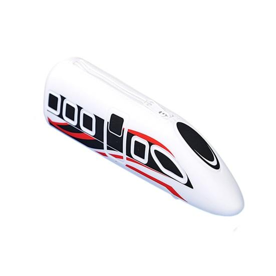 

Silicone Pencil Case High-Speed Rail Shape Pencil Pouch Large Capacity Stationery Organizer for Kids School Supplies белый