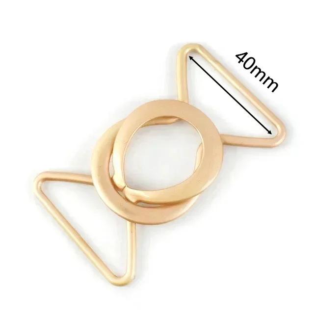 Meetee 1/2/4/5Pcs 30-60mm Metal Waist Belt Buckle Ribbon Band Adjust Clasp Coat Down Jacket Belts Decor Hook Buckles Accessories