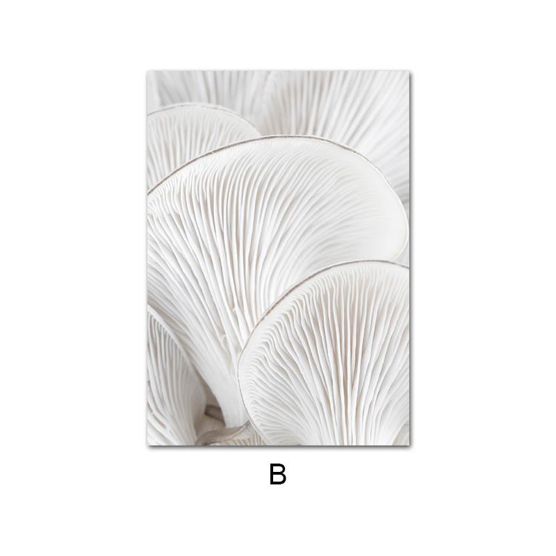 Nordic Scandinavian Decoration Botanical Poster Mushroom Flower Canvas Print Wall Art Painting Decorative Picture Home Decor