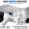 100PCS Foco GU10 Bulb Lamps AC220V-240V 120degree 38degree Lighting No Flicker Replace 50W 60W Halogen Lamp Is Suitable for Home