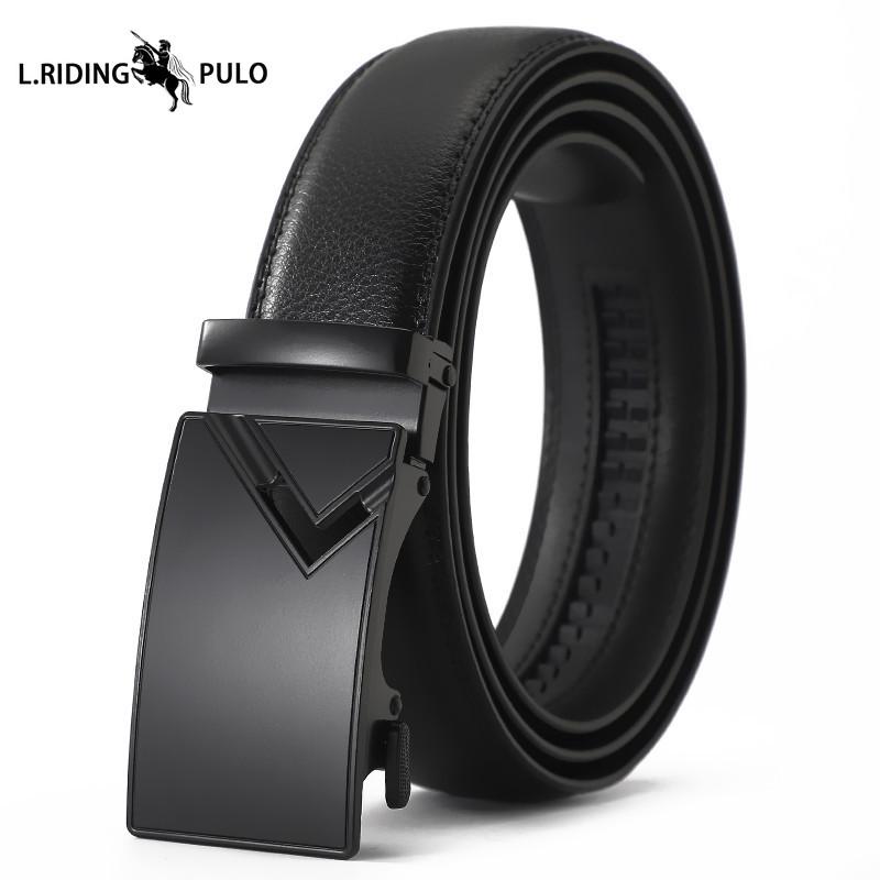 Gürtel Herren High-End Leder Automatikschließe Rindsleder Gürtel Herren Business Herren Hosen Lässig