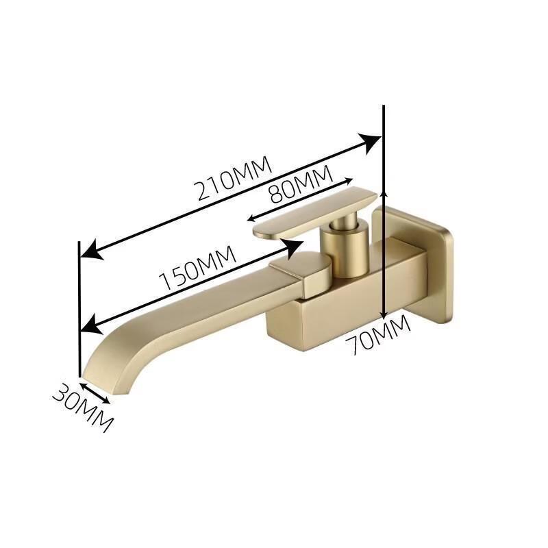 TLXT Wall-Mounted Single Cold Faucet for Mop Sinks