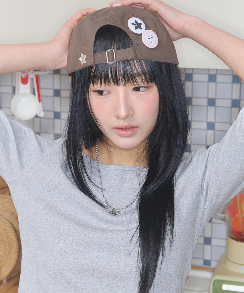 Kiibi Logo Two Tone Cap Brown & Oatmeal