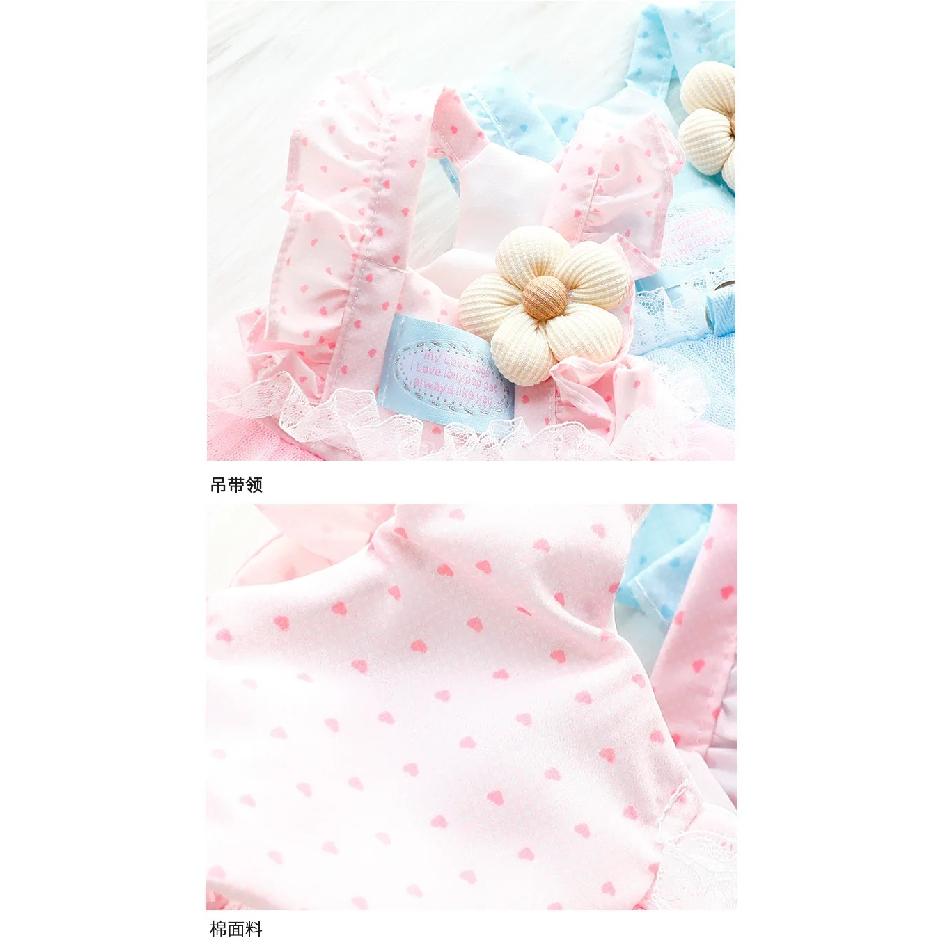Cute Fashion Spring Summer Thin Dog Clothes Cat Princess Dress Fresh Blue Fluffy Skirt Pet Outfit for Small Dogs Bichon