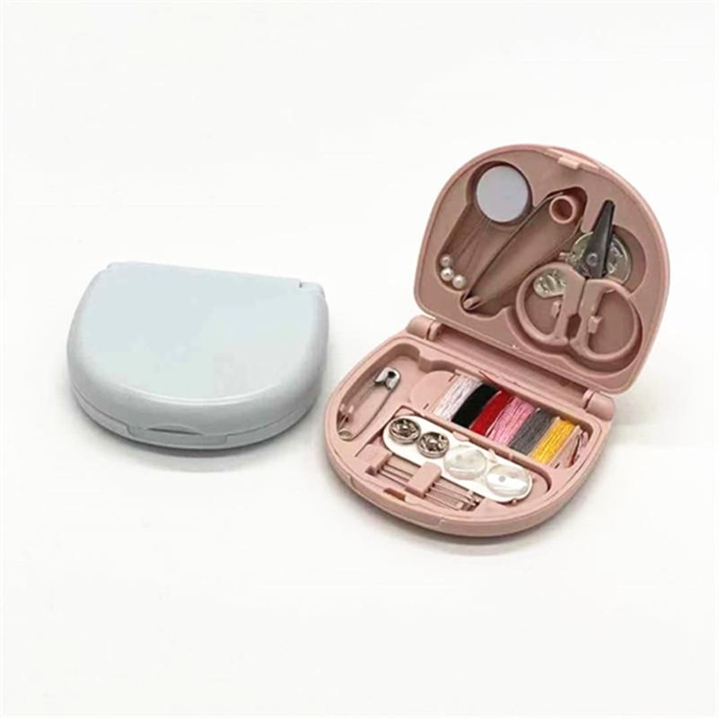 Basic Needle and Thread Set with Storage for Case Mini Sewing Kit Portable Sewing Supplies for Adult Home Travel Emergen
