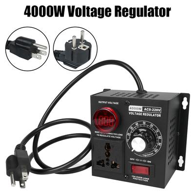 Regulator napięcia Przenośny kompaktowy regulowany ściemniacz o dużej mocy AC 220 V 4000 W Kontroler zmiennego napięcia dla prędkości światła Temperatura woltów