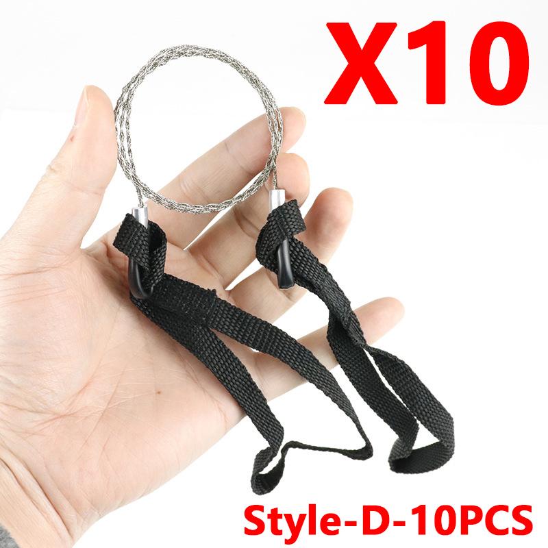 Portable Stainless Steel Wire Saw Portable PVC Pipe Cable Saw Portable Manual Chain Saw Suitable for Hiking Camping Hunting