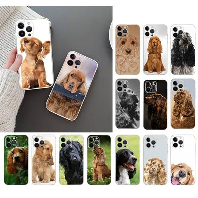 Θήκη τηλεφώνου για Iphone 14 13 12 11 Pro Max Xs Max Xr X 12mini 14 Plus Se Cocker Spaniel Θήκη σκύλου Funda Capa Cell