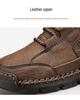 2024 Autumn/Winter Men's Plus Size High-Top Cotton-Lined Casual Warm Shoes