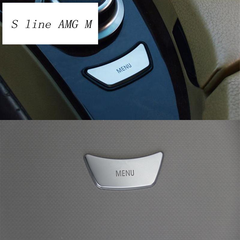 Car styling Interior multimedia control MENU button Trim Sticker cover for BMW e60 E90 3 5 series X5 X6 E70 E71 auto Accessories