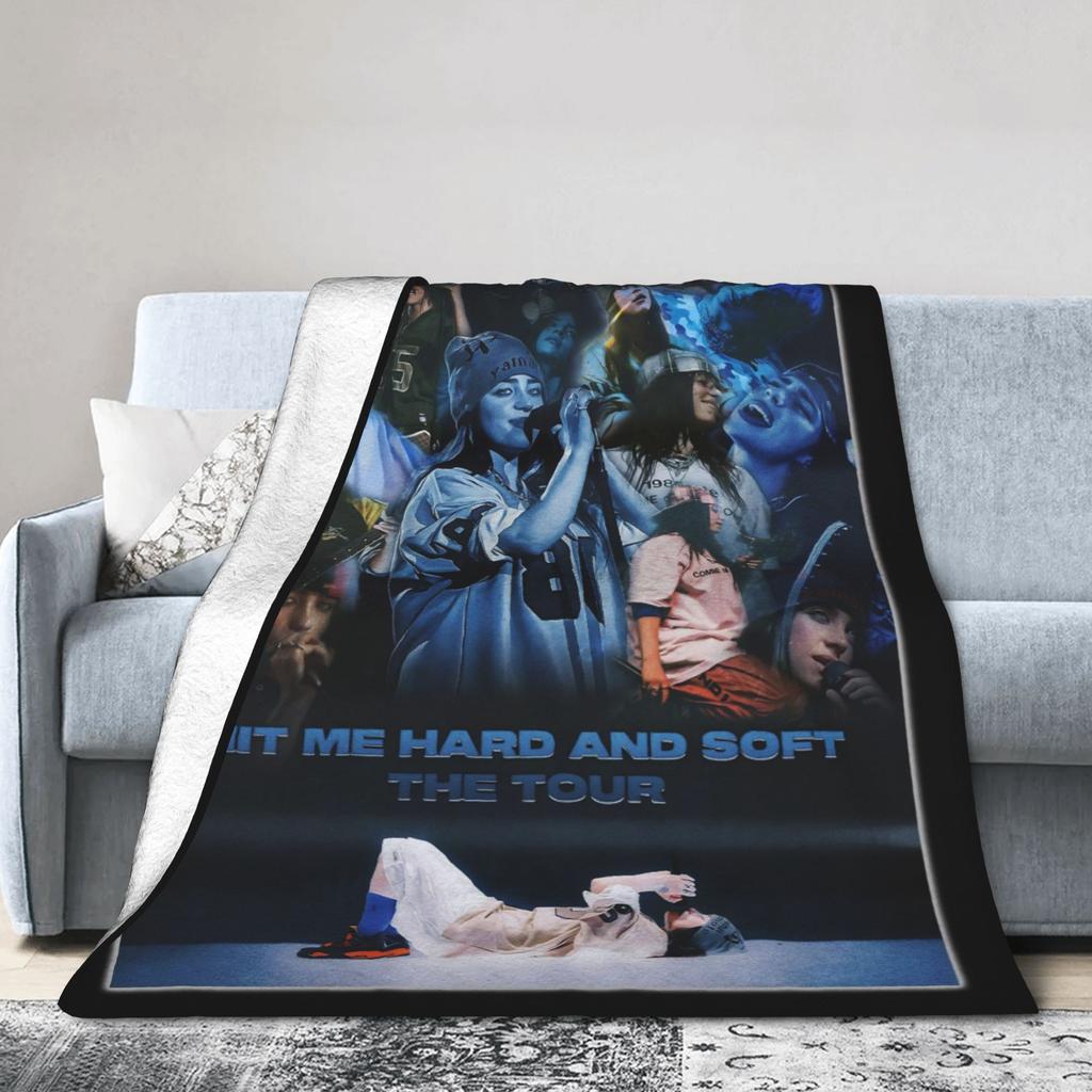 Billies Hit Me Hard And Soft Blankets Fleece Decoration Portable Warm Throw Blankets for Home Office Quilt