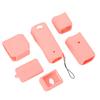 Pocket Camera Silicone Protective Case Soft Accurate Hole Position Handheld Camera Protective Cover Pink