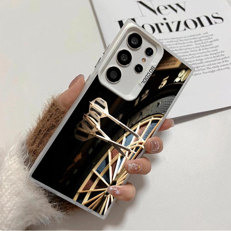 

Darts Aesthetics Wire Target Soft Phone Case for Samsung Galaxy S24 S25 FE S26 Edge S23 Ultra S22 Plus S21 + Shockproof Cover Ba Samsung S23 Plus