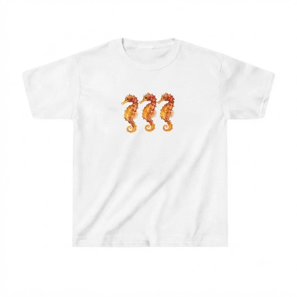 Seahorse Watercolor Seahorse Ocean Lover Gift White TShirt S