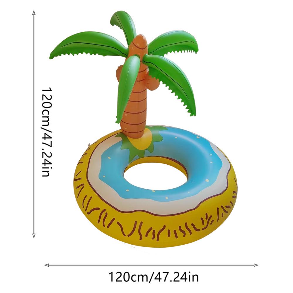 Kokospalme Erwachsenen Pool-Schwimmring: Aufblasbarer Schwimmring & Liegestuhl für Partys