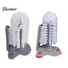Durable Plastic Scrubber Suction Cup Bottle Brush, Wall Mounted Rotating Cleaning Scrubber, Tea Stain Remover Thick Bristles Sink Accessory