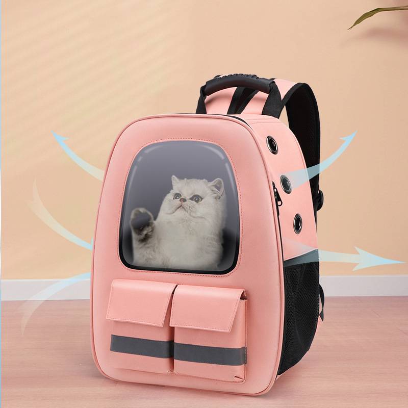 Portable Breathable Reflective Strip Pet Backpack