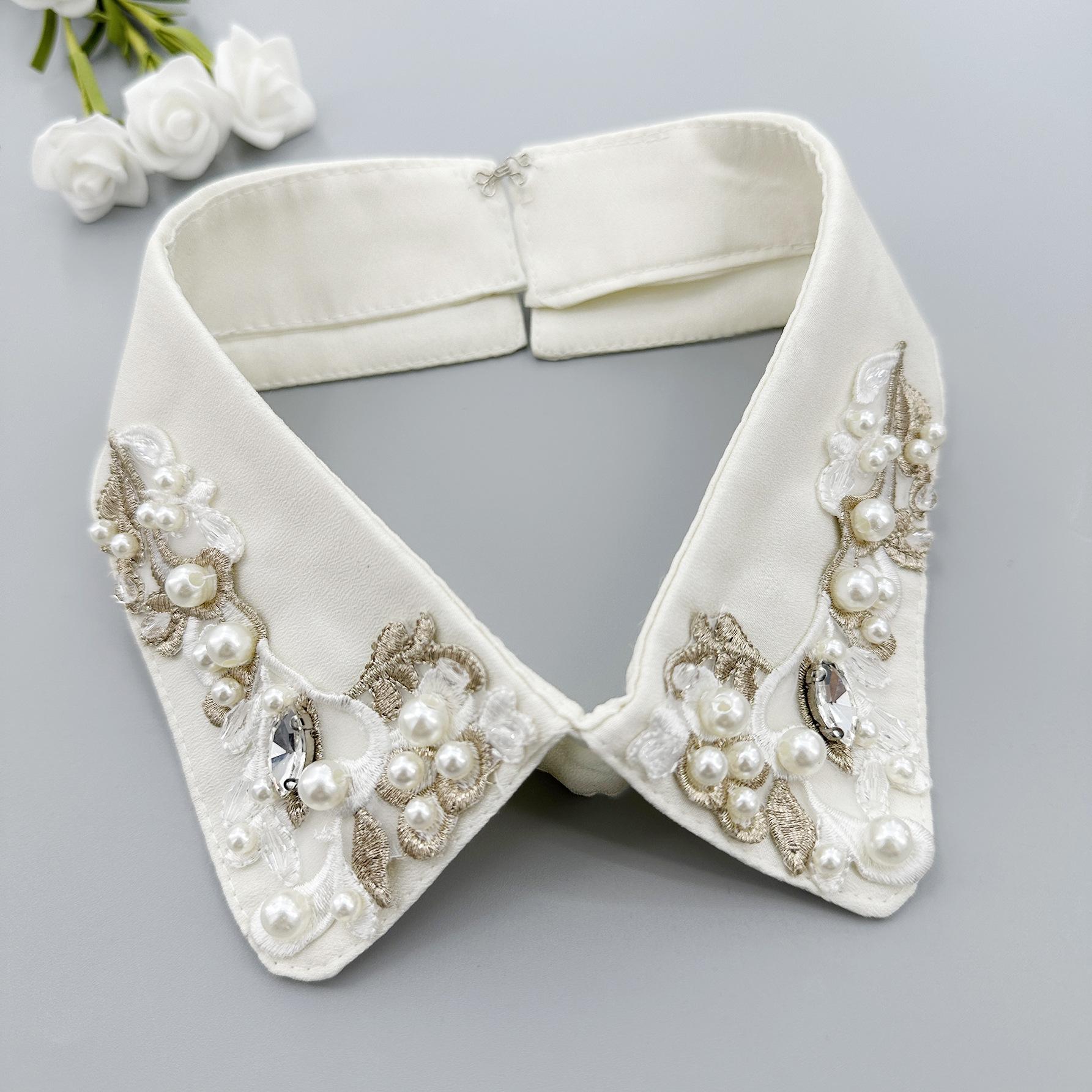 

Женская одежда, универсальные накладные воротники, осенне-зимние вышитые накладные воротники, ручная работа, бисер, накладные воротники, производитель