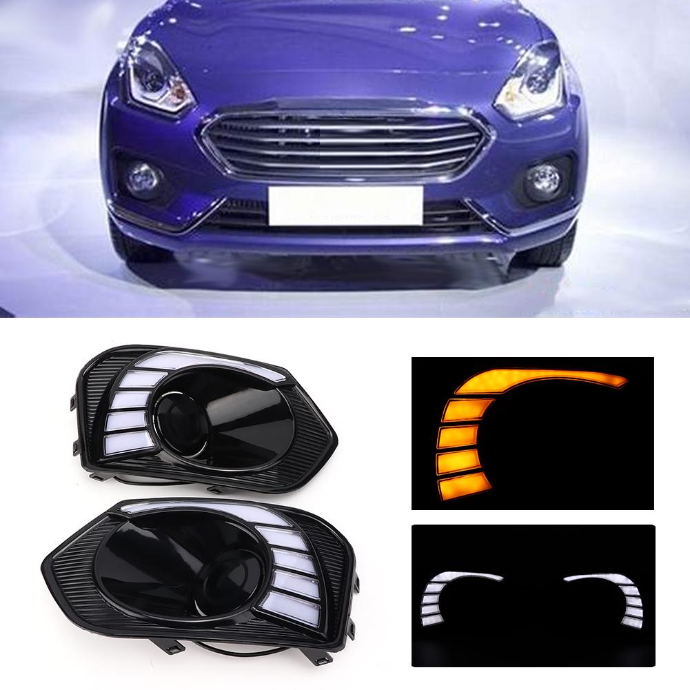 LED DRL Daytime Running Lights Turn Signal Fits for Suzuki Dzire 2017   2018