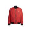 adidas Originals Clover Plaid Logo Print Reversible Zip-Up Cotton Jacket Men Jackets Black HY7276
