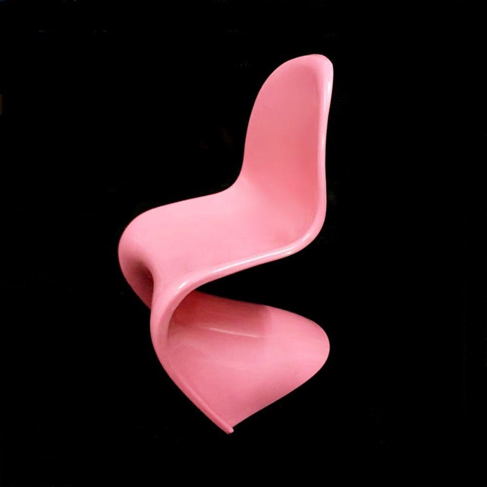 

1/6 Scale Dollhouse Leisure Chair Multicolor Plastic Mini Backrest Chair Playing House Scene Model Miniature Furniture