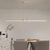 Minimal Sliver Dining Room Pendant Light Modern Simple Dining Room Dining Table Island Bar White Column Slotted Teahouse Pendant