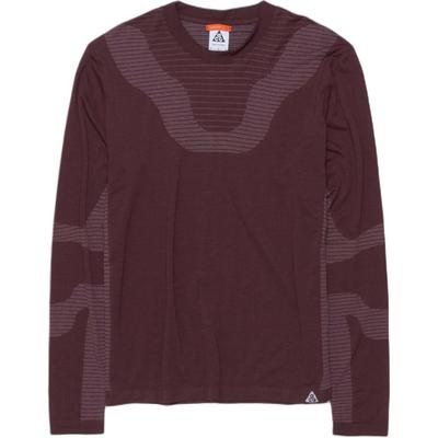 Dri-FIT ADVACG Series FW24 Comfortable Breathable Moisture-Wicking Long Sleeve T-Shirt Men Tops Burgundy Beyond-Pink FV8906-652