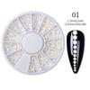 Mixed Color Nail Art Glitter Rhinestone Crystal Gems Jewelry Bead Manicure Decoration Accessories Nail Supplies For Professional